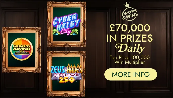Promotional banner showcasing Mega Riches Casino offers